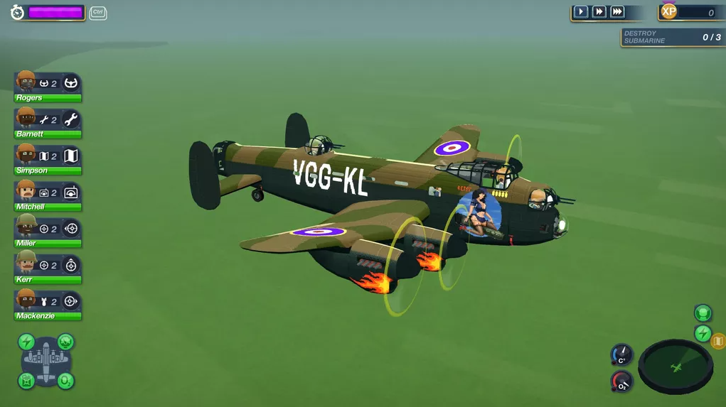 Bomber Crew Airplane Gameplay