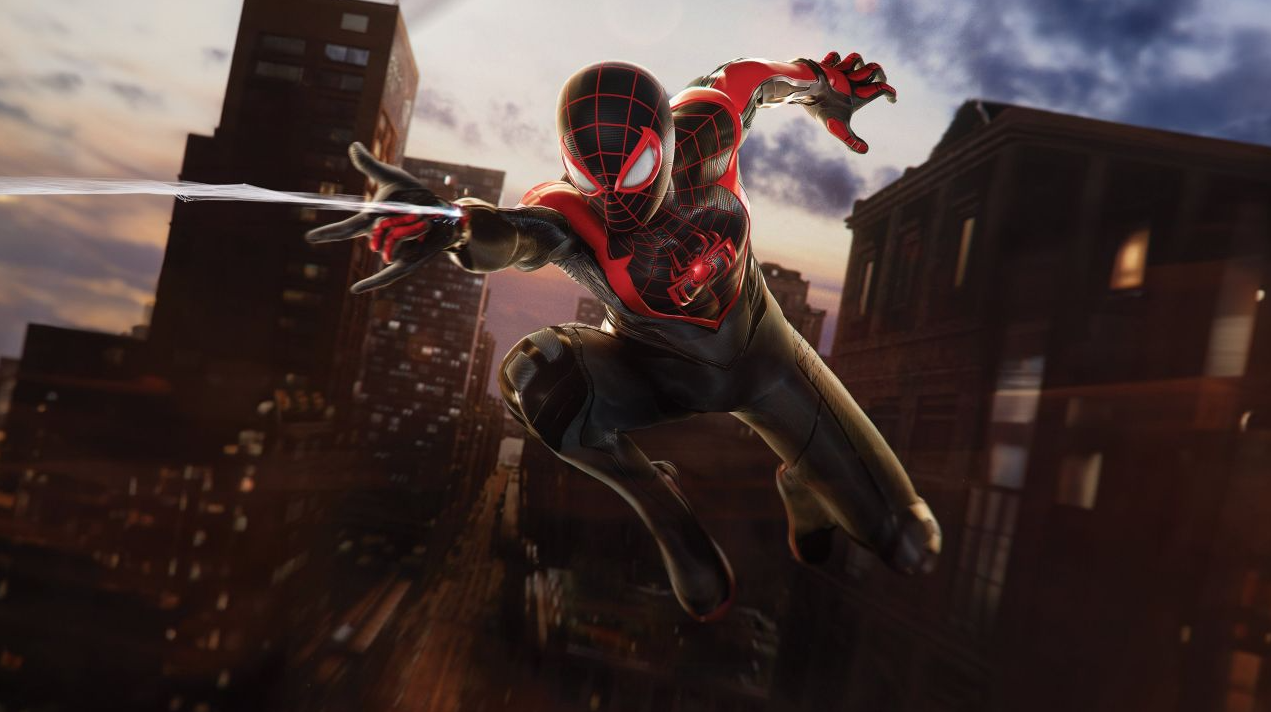 Spider-Man 2 open-world gameplay with Web Wings in New York