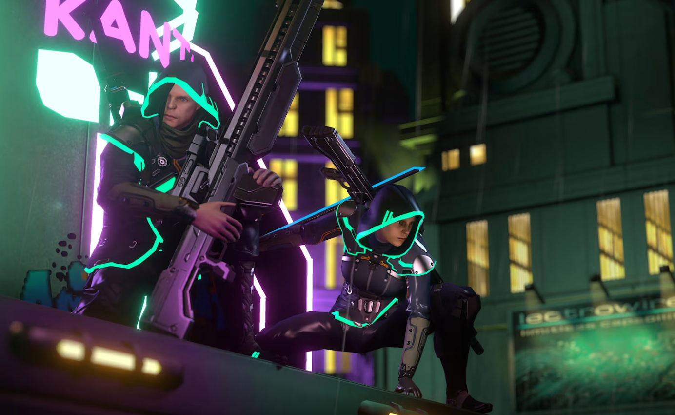 Satellite Reign city and characters
